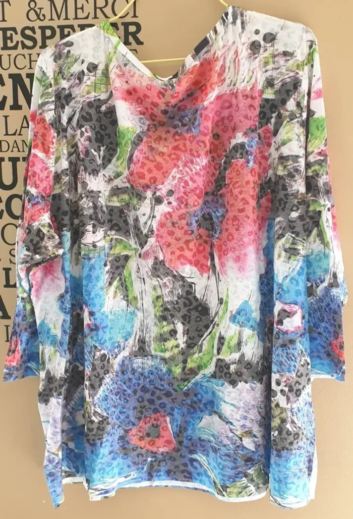 Tee-shirt leger manches 3/4 T4 - photo numéro 2