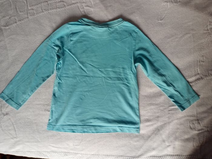 Tee-shirt manches longues bleu clair garçon 4 ans NKY - photo numéro 2