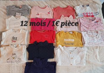 T-shirt manches longues 12 mois