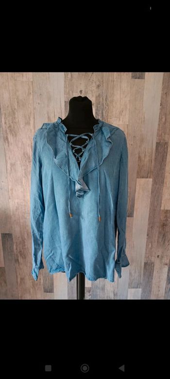 blouse effet jeans promod 40