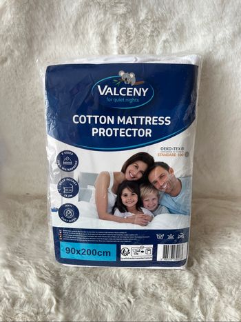 Protège matelas imperméable 90 x 200 cm, anti acariens