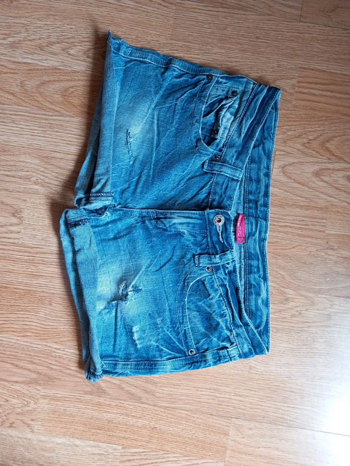 😴short jeans T34 S1SM1X - photo numéro 4
