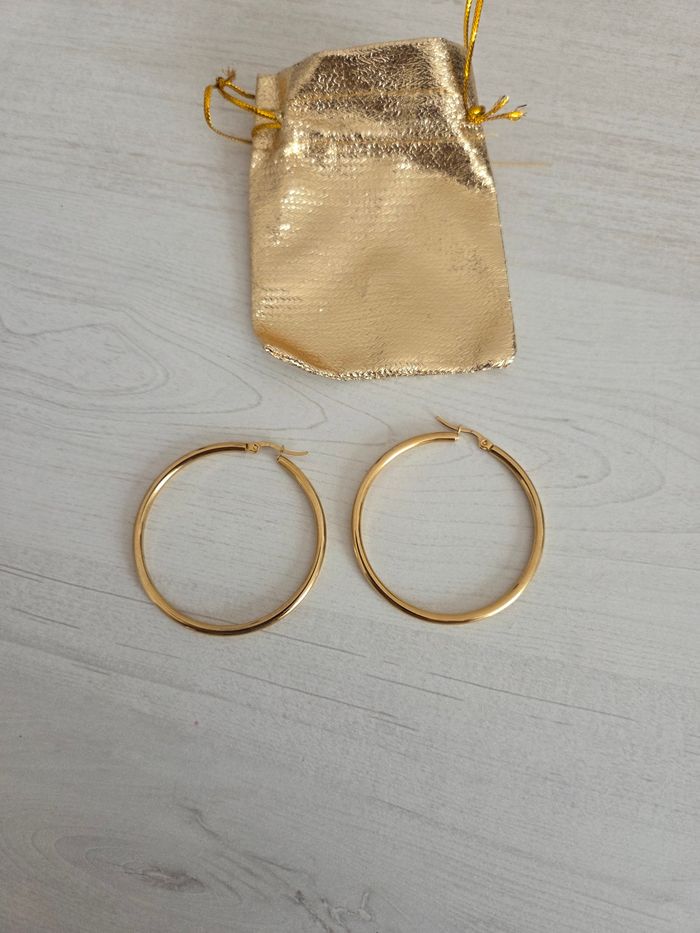 Boucles d oreilles acier inoxydable