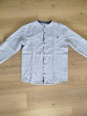 ✨ Chemise Bleu à Rayures – Taille 12 ans – Style Tendance pour Enfant  ✨