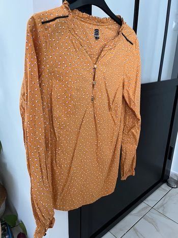 Jolie chemise terre de marins 36 moutarde