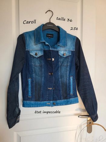 Veste ne jean Caroll taille 36 état impeccable