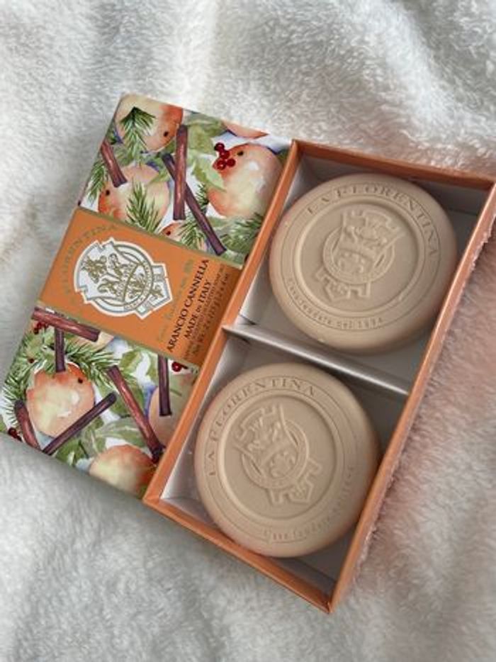 Coffret savons la florentina orange canelle artisanal - photo numéro 1