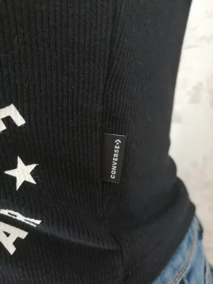 Top noir avec logo étoile converse all star / converse / (S) - photo numéro 4
