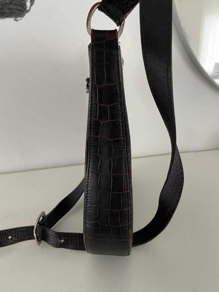 Sac longchamp vintage croco embossé - photo numéro 2