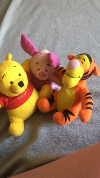 Lot petites peluches Winnie Tigrou porcinet