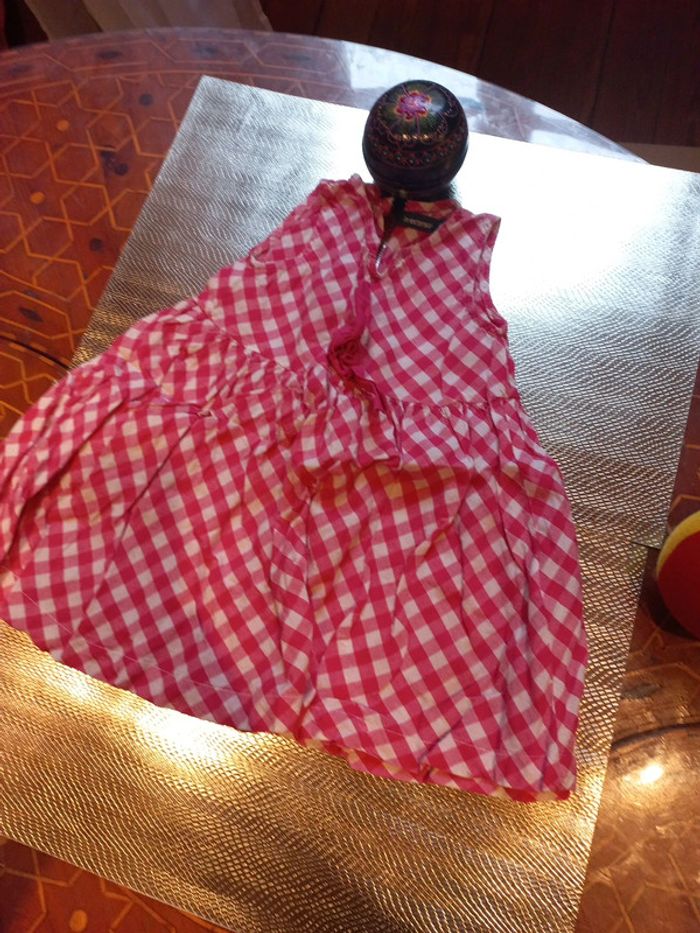 Très jolie robe coton été 12 mois - photo numéro 2