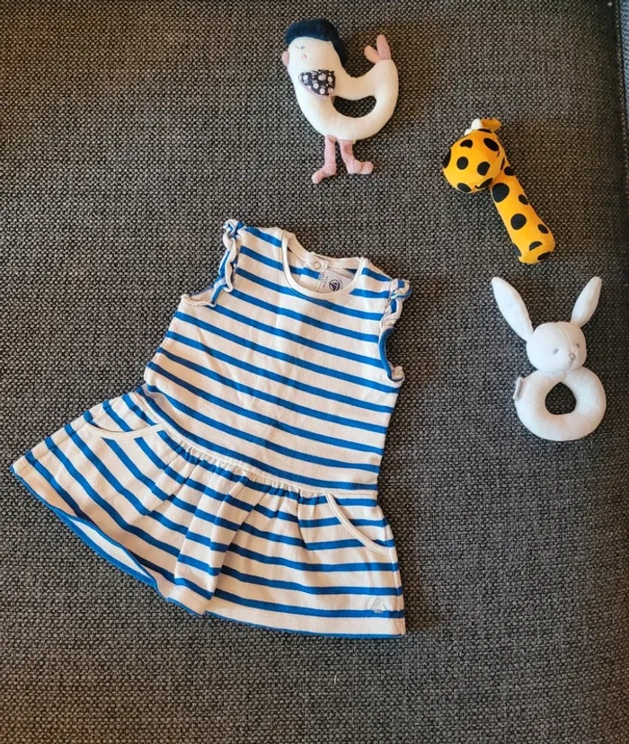 Robe marinière Petit Bateau 6 mois