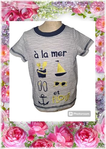 💫🌸 T-shirt imprimé manches courtes pour bébé garçon 🌸💫