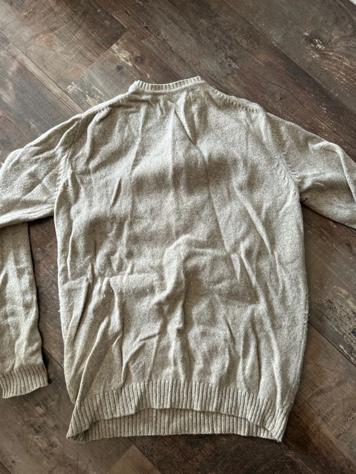 Pull col V chiné 80% laine - photo numéro 5