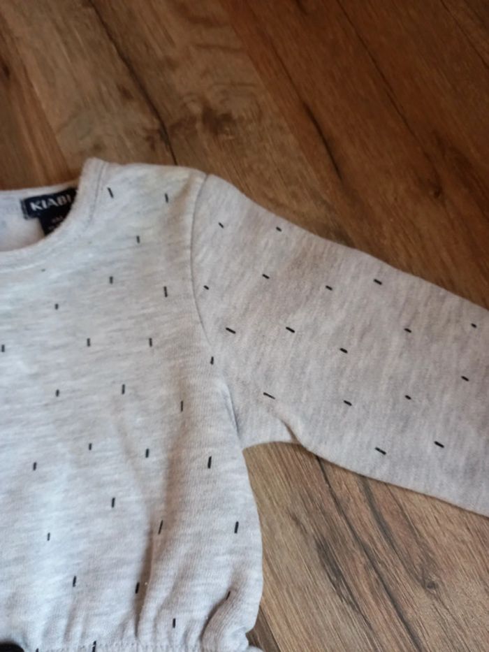 Robe tunique, gris clair, KIABI, 6 mois (69cm) - photo numéro 6