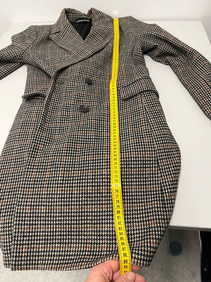 Manteau caban taille 40 marque Cache Cache motif pied de poule - photo numéro 7