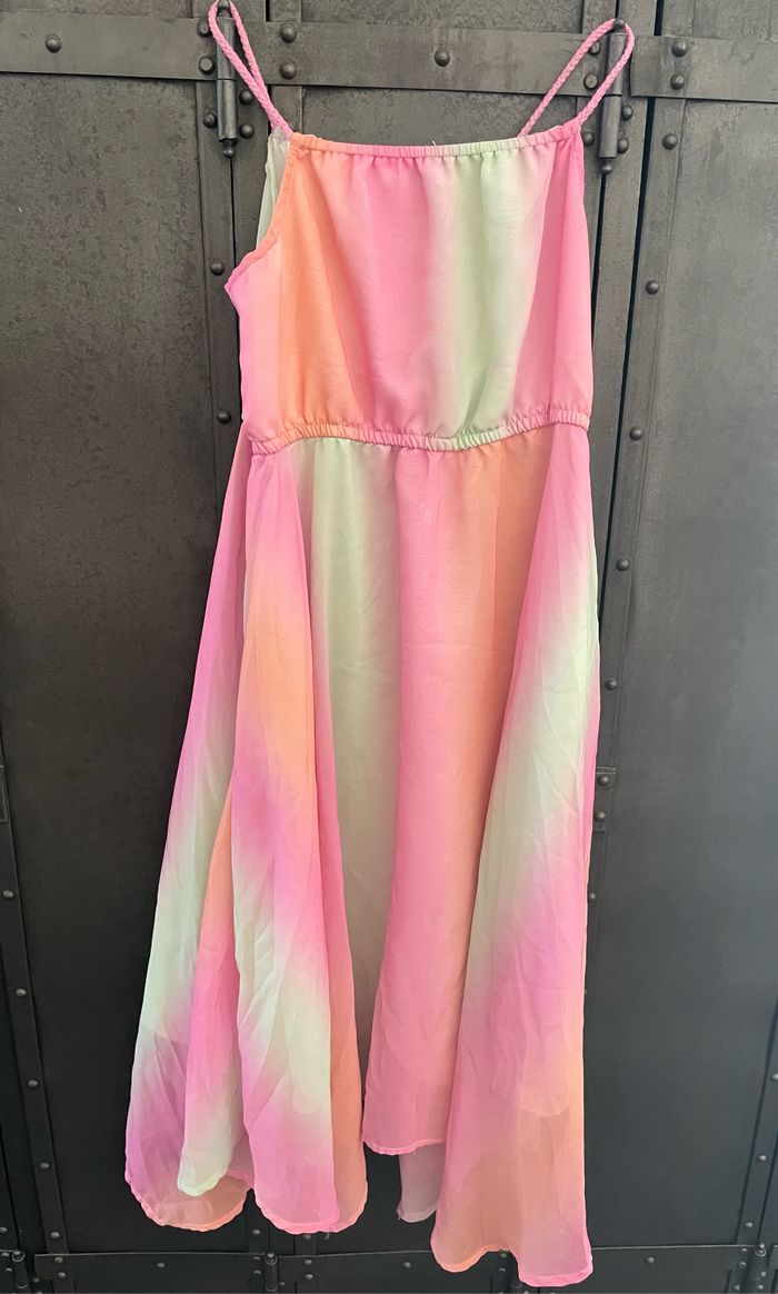 Robe à bretelles T 8-9 ans H&M multicolore