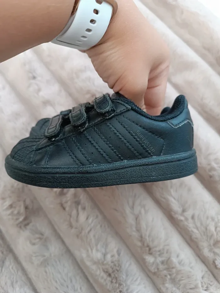 🔸 Baskets Scratchs Adidas Superstar Noires 22🔸 - photo numéro 5