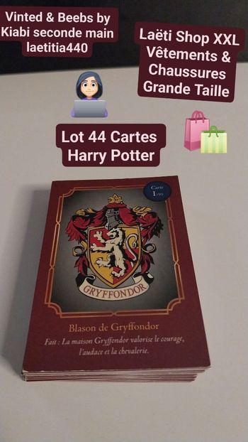 Lot 44 cartes Harry Potter