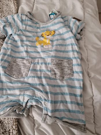 Pyjama grenouillère ete disney 12 mois