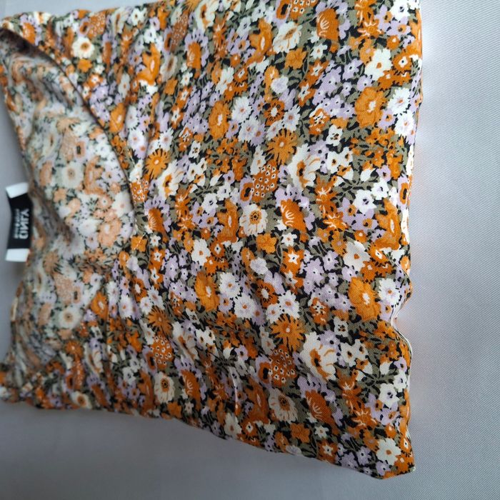 Blouse bohème fleurie multicolore – manches longues, col en V – Taille S/M - Only - photo numéro 10