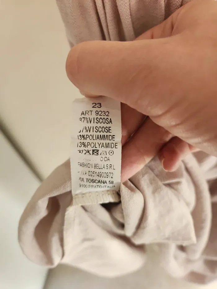 Jupe longue beige ceinture élastique doré neuve - photo numéro 6