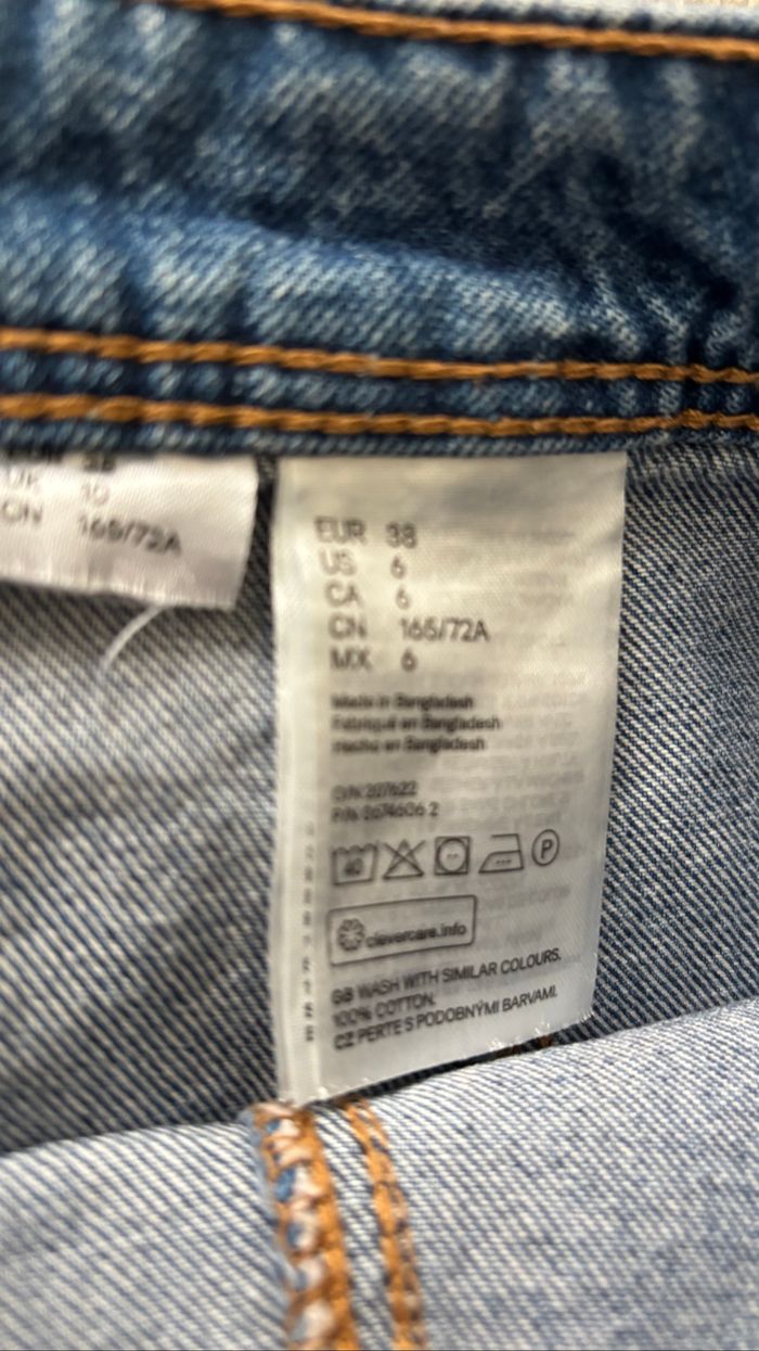 Jupe en jean ZARA Taille 38 - photo numéro 4