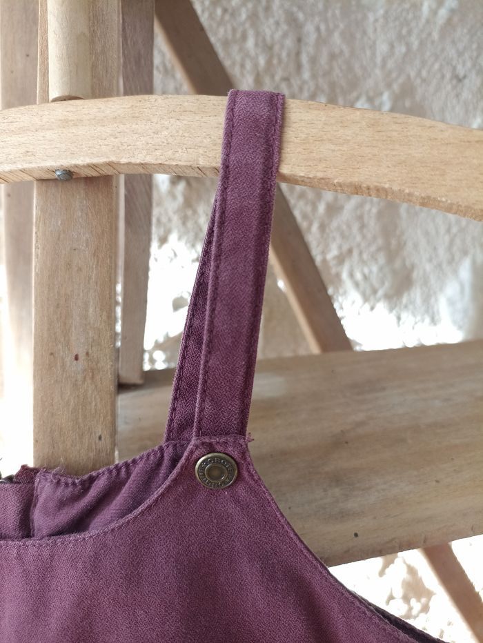 Robe violette petites bretelles Obaïbi 3 ans - photo numéro 4