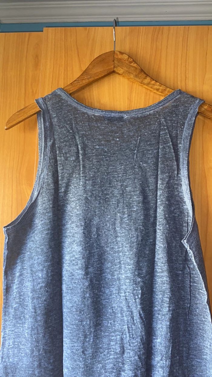 Débardeur bleu couronne en clous S - photo numéro 4