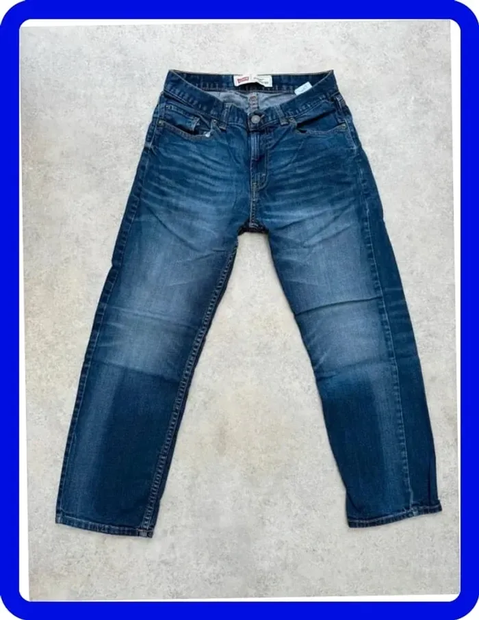 Jeans Levi's 541 W27 FR36 L27 coupe droite bleu Homme Men pan584b - photo numéro 3