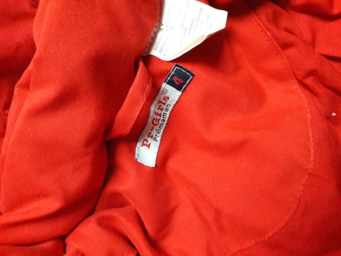 Manteau long chaud rouge 4 ans - photo numéro 3