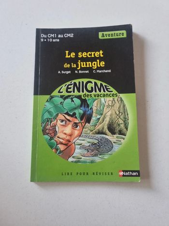 Livre cahier de vacances
