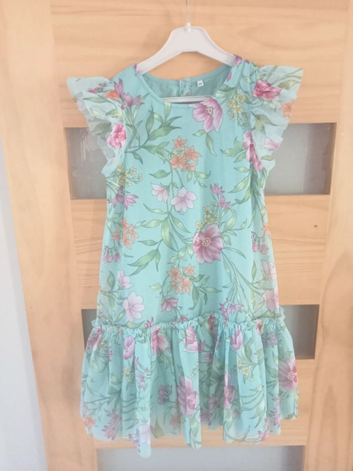 Robe fleurie en voile