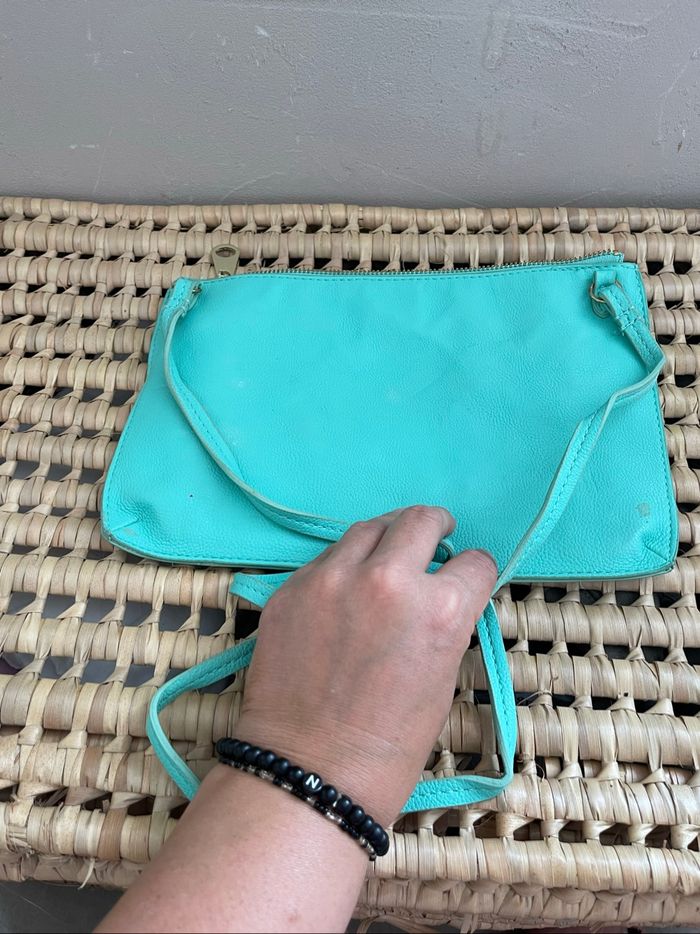 Pochette bleu turquoise - H&M - photo numéro 5
