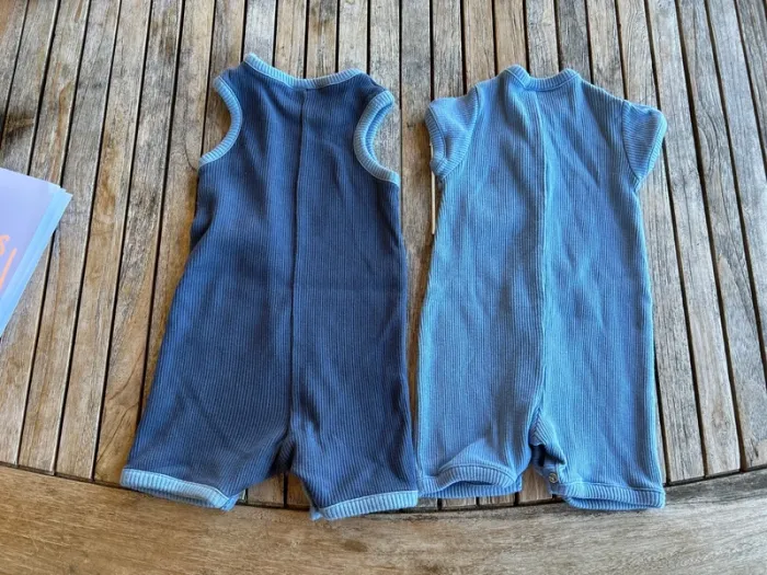 Lot de 2 combishorts AmsTramGram - 3/6 mois - photo numéro 8