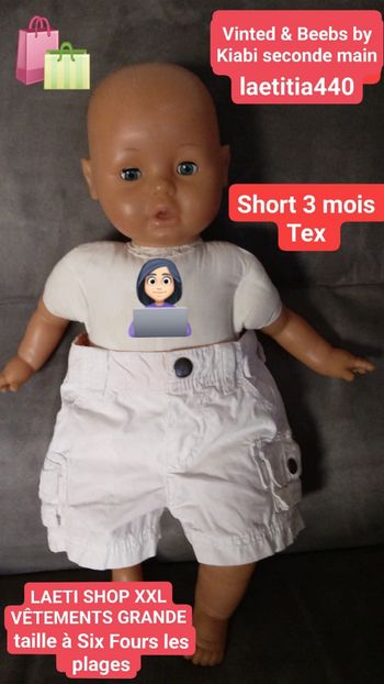 Short été 3 mois Tex