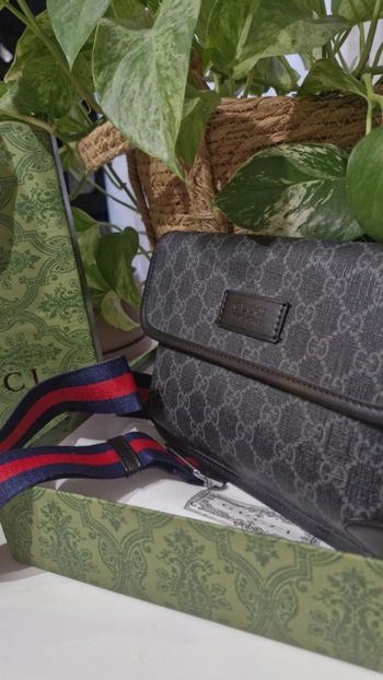 Sacoche à bandoulière Gucci Grise