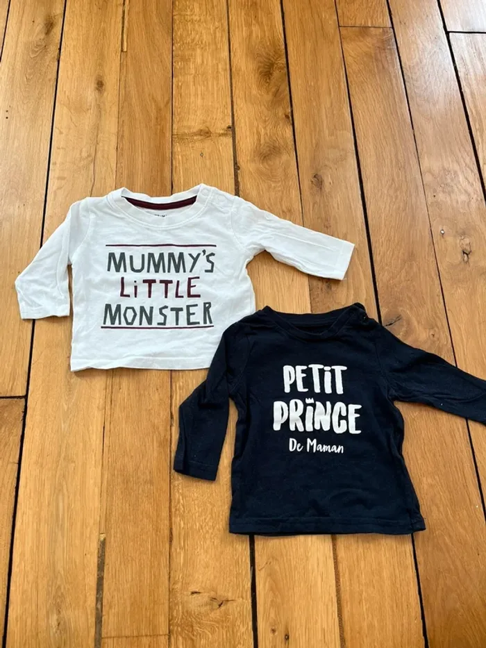 Lot de 2 t-shirts Primark et Gémo
