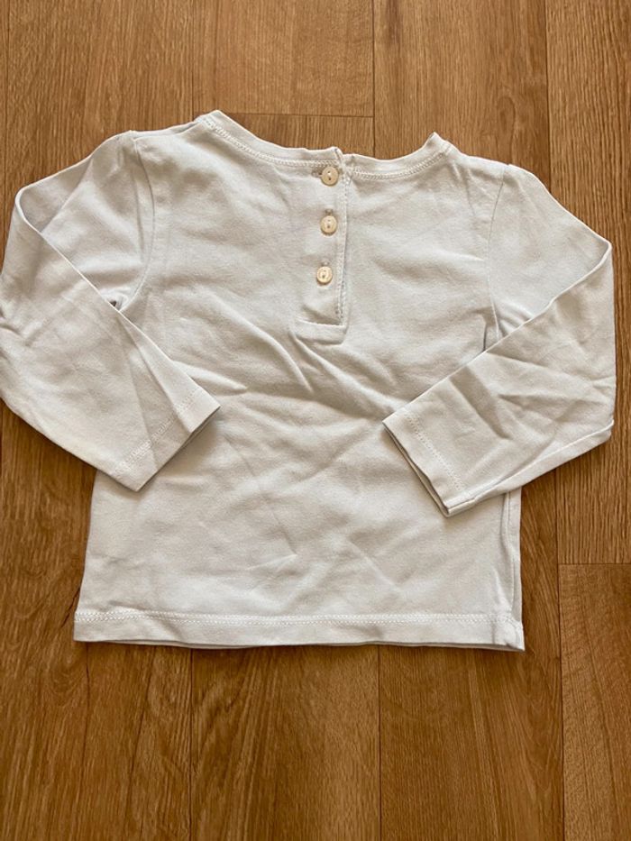 T-shirt blanc garçon 12M - photo numéro 2