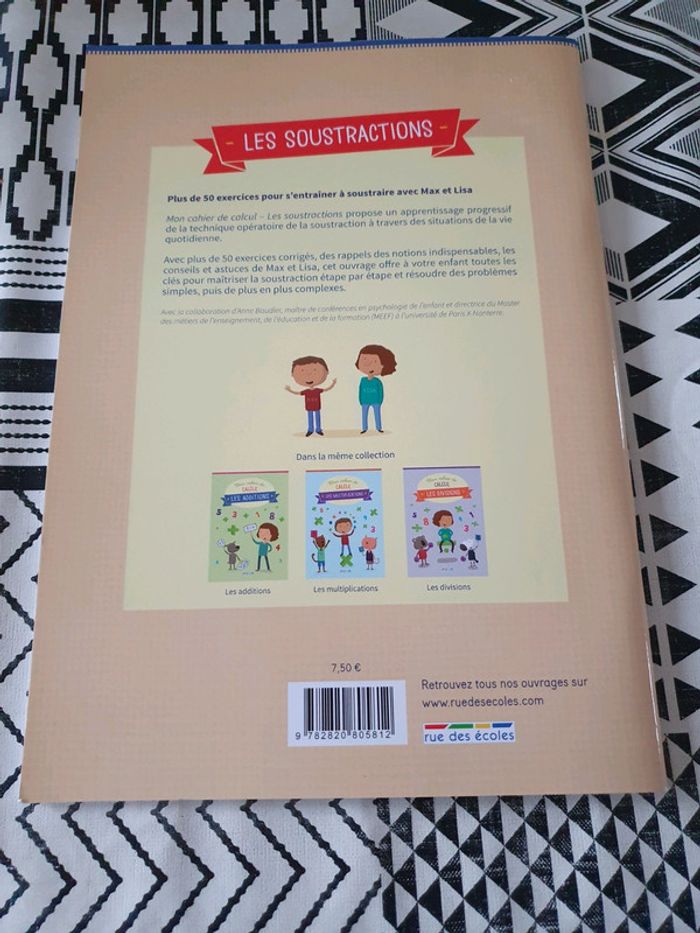 Manuel scolaire mon.cahier de calcul les soustractions - photo numéro 2