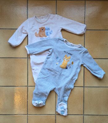 Lot de 2 pyjamas en 6 mois