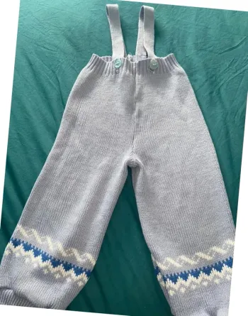 Salopette en laine vintage mixte 12 mois