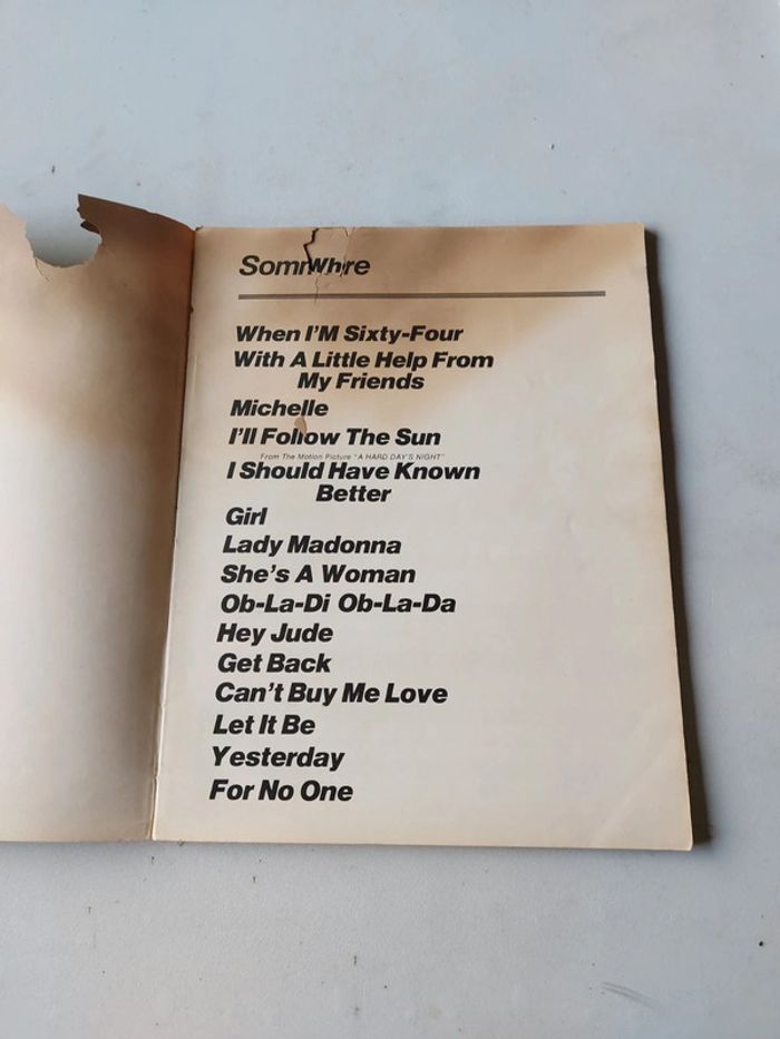 Beatles hits livre partitions - photo numéro 4