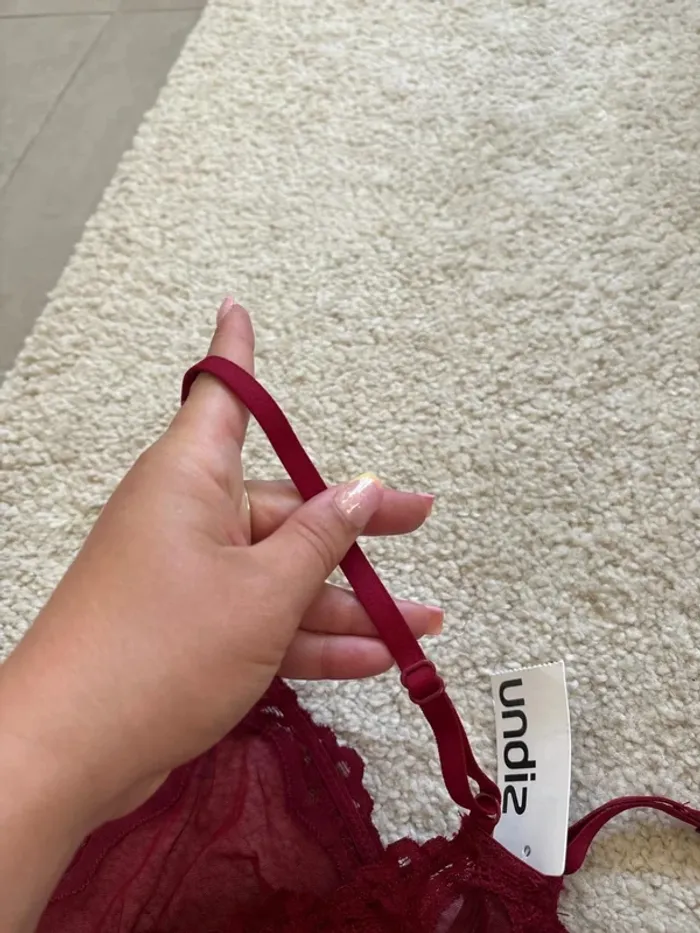Bralette bordeaux undiz taille L - photo numéro 6