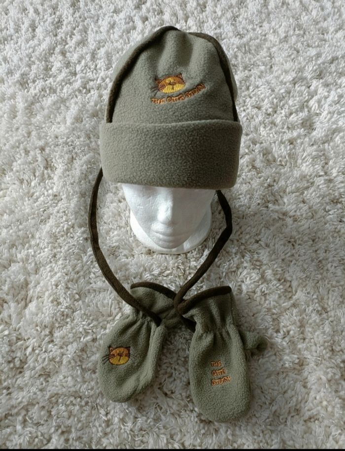 Ensemble bonnet et moufles the cats story en 3/4 ans - photo numéro 4