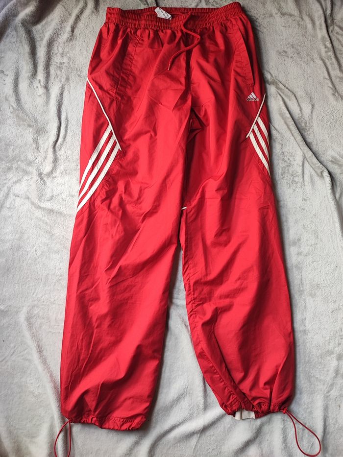 Jogging Adidas Homme  année 2000 Rouge et blanc