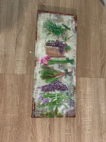 Cadre fleurs et fruits