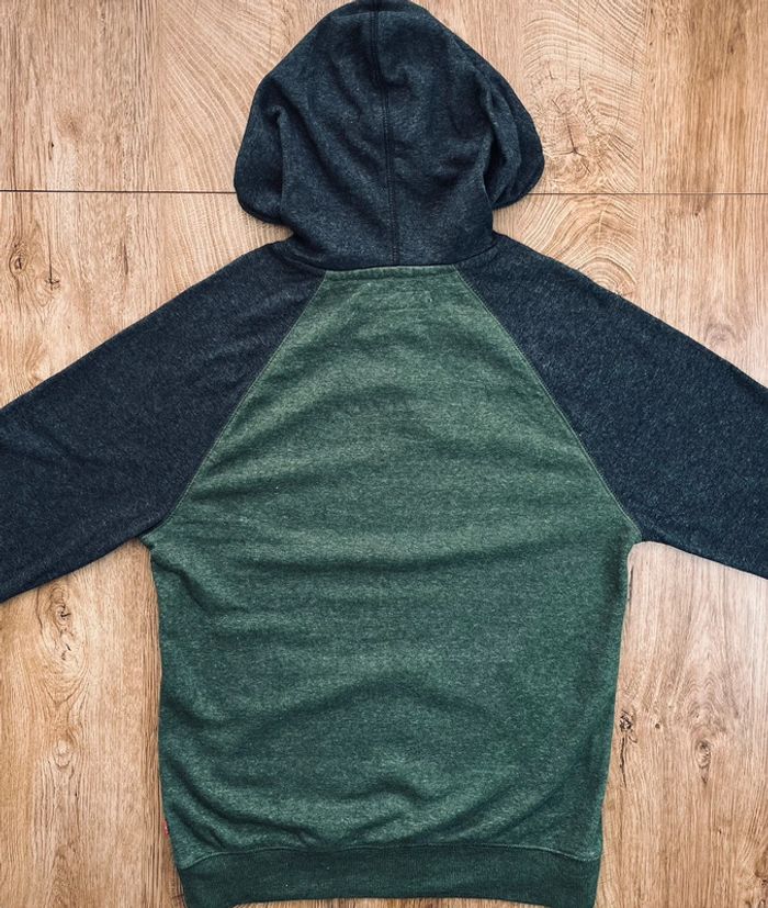 Pull/sweat à capuche vert et gris Levi Strauss & Co spour homme, taille S - photo numéro 4