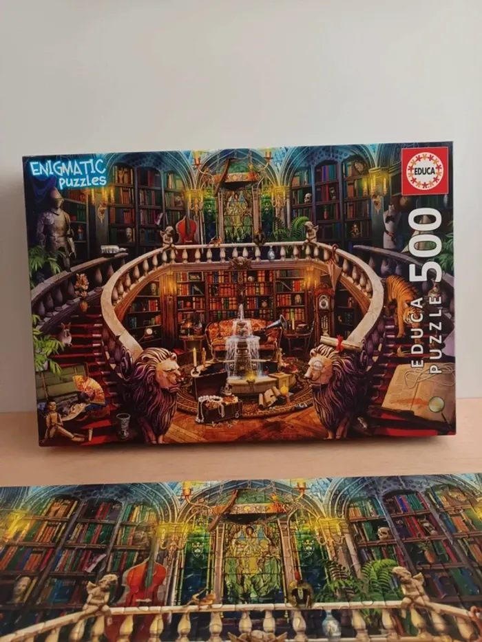 Educa puzzle 500 pièces bibliothèque énigmatique