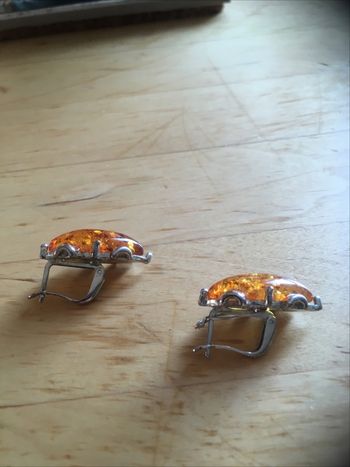 Boucles d’oreilles en ambres